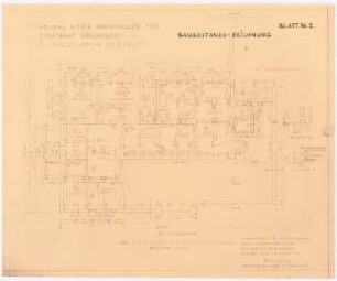 Neubau eines Wohnhauses für Staatsrat Gründgens im Bellevuepark, Berlin: Grundriss Kellergeschoss 1:100