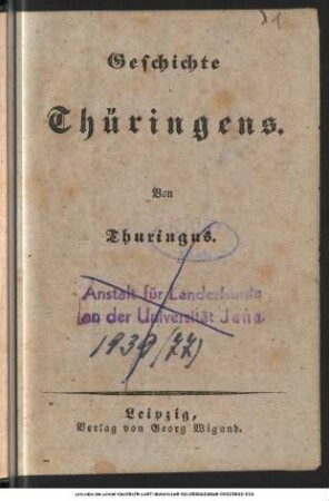 8: Geschichte Thüringens