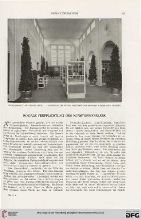 Soziale Verpflichtung des Kunstgewerblers