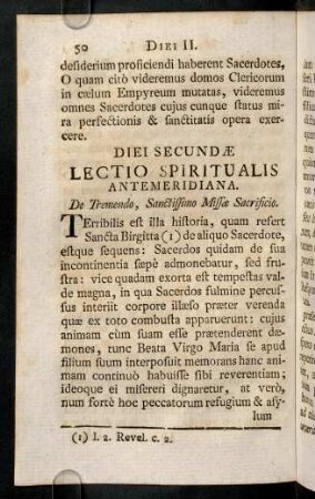 50-61, Lectio Spiritualis Antemeridiana