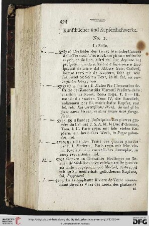 Kunstbücher und Kupferstichwerke