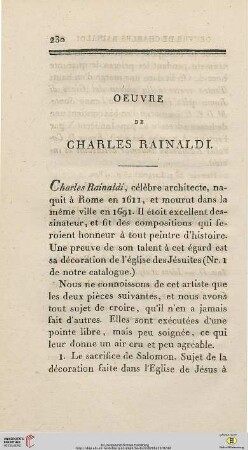 Oeuvre de Charles Rainaldi