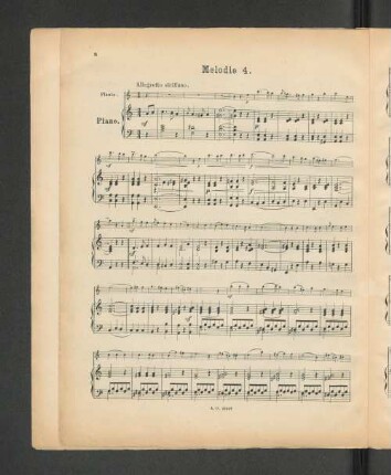 Melodie 4. [Piano.]