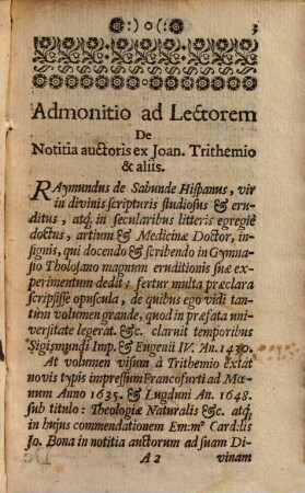 De natura et obligatione hominis : opusculum solidae doctrinae & pietatis ...