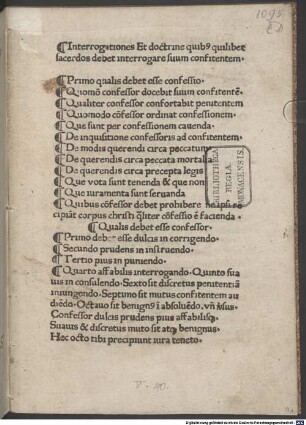 Interrogationes et doctrinae