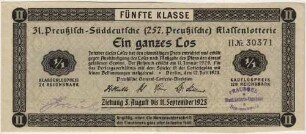24 Reichsmark / 120 Reichsmark - 1/1 Los, 5. Klasse
