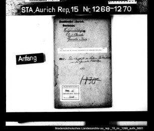 Die Zuweisung der Kolonie Falkenhütte zur Gemeinde Ochtelbur