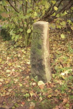 Grenzstein [Nr. 98]: mit Inschrift "1783"