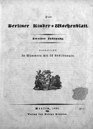 2.1833: Das Berliner Kinder-Wochenblatt