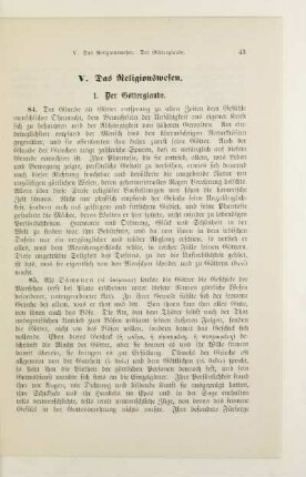 V. Das Religionswesen