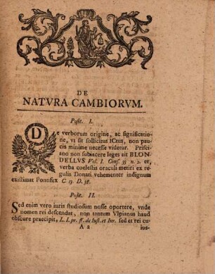 Positiones De Natvra Cambiorvm