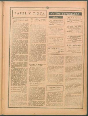 Almanaque del Ministerio de Agricultura para 1927.