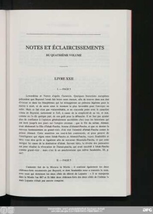 Notes Et Éclaircissements Du Quatrième Volume