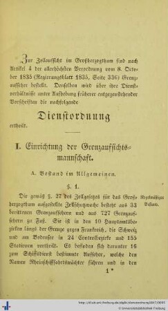 Dienstordnung