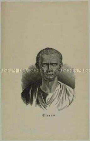 Porträt des römischen Politikers Marcus Tullius Cicero