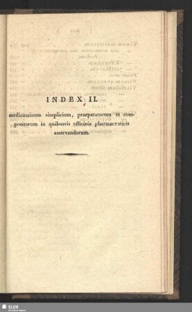 Index II.