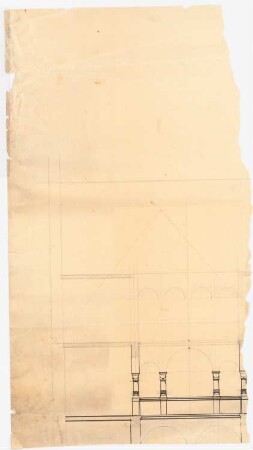 Benediktinerabtei St. Mauritius, Clerf (Clervaux): Bibliothek (?) (Fragment eines Plans)