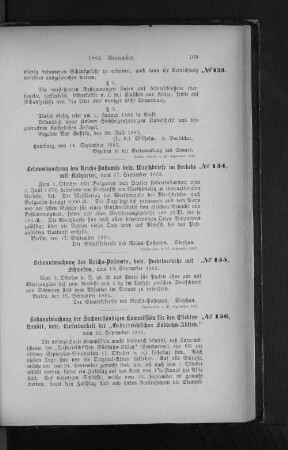 Nr. 156 Bekanntmachung der Sachverständigen Kommission für den Effekten-Handel, betr. Lieferbarkeit der "Oesterreichischen Südbahn-Aktien"