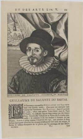 Bildnis des Guillaume de Saluste du Bartas