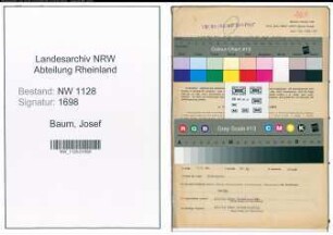 Entnazifizierung Josef Baum , geb. 25.02.1910 (Polizist)