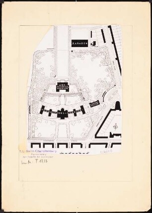 I.G.-Farben, Frankfurt/Main Verwaltungsgebäude: Lageplan