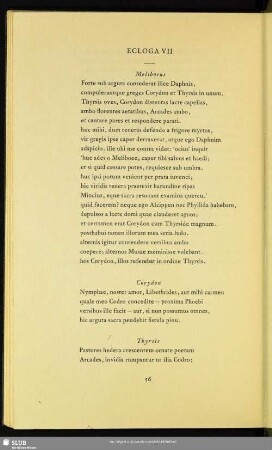 Ecloga VII Meliboeus