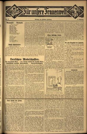 Zweite Ausgabe vom Donnerstag, den 08. Februar 1934.