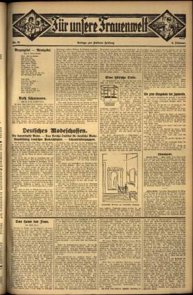 Zweite Ausgabe vom Donnerstag, den 08. Februar 1934.