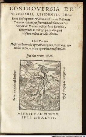 Controversia de necessaria residentia personali episcoporum et aliorum inferiorum pastorum Tridenti