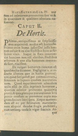 Caput II. De Hortis.