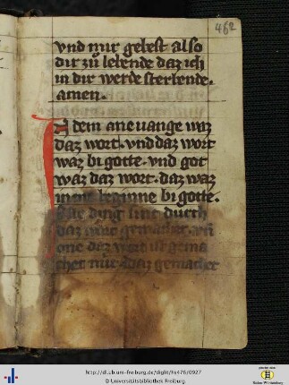 [462r - 463v] Prolog des Johannesevangeliums.