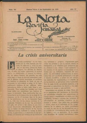La crisis universitaria