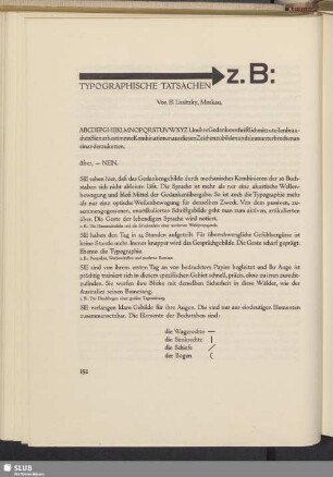 Typographische Tatsachen