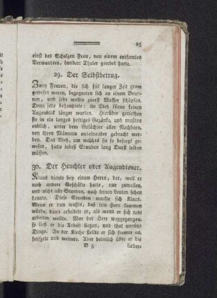 29. Der Selbstbetrug.