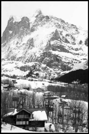 Grindelwald: Ferienhäuser am Fuße des Wetterhorns