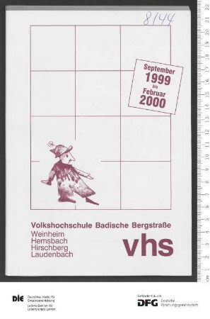Programm 2. Semester 1999/2000