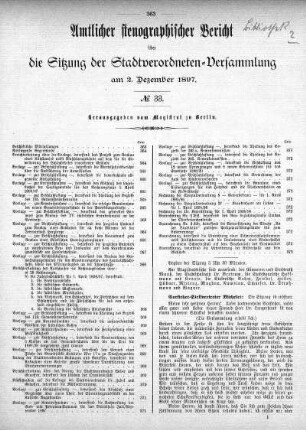 No. 33, 2. Dezember 1897