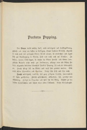 Parkers Pepping.