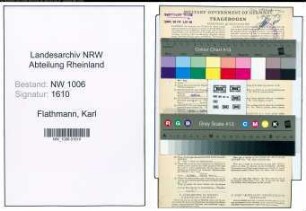 Entnazifizierung Karl Flathmann , geb. 08.07.1907 (Arbeiter)