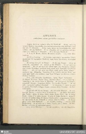 Appendix : coniecturas minus probabiles continens