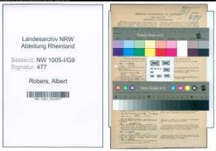 Entnazifizierung Albert Robers , geb. 24.10.1910 (Verkaufsleiter)