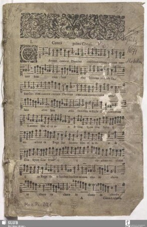 Cantus primi Chori