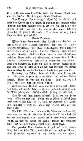 Vierte Ordnung. Wiederkäuer (Ruminantia)