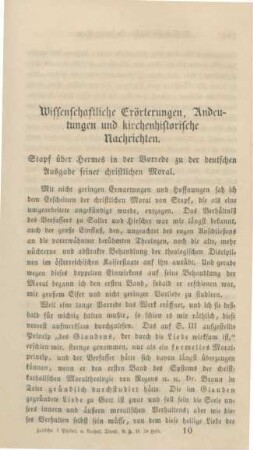 145-248 Wissenschaftliche Erörterungen, Andeutungen und kirchenhistorische Nachrichten