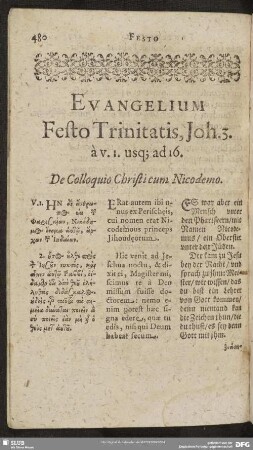 Evangelium Festo Trinitatis