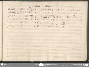 Sextett con Coro (tr, timp)