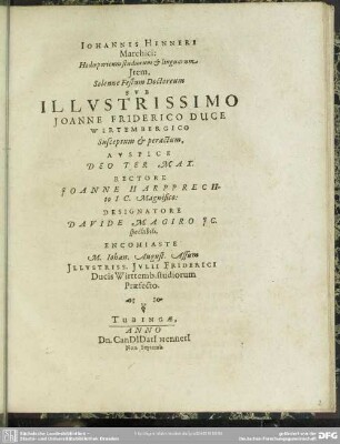 Johannis Henneri Marchici: Hodoeproicum studiorum & linguarum