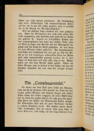 244-251 Die "Lotophageninsel"