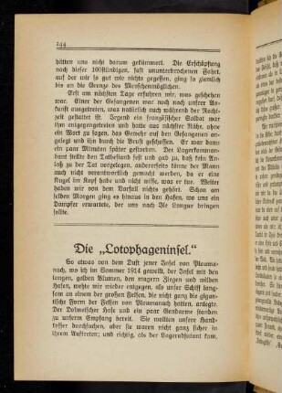 244-251 Die "Lotophageninsel"