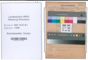 Entnazifizierung Gustav Brandstaedter , geb. 21.06.1899 (Polizeibeamter)